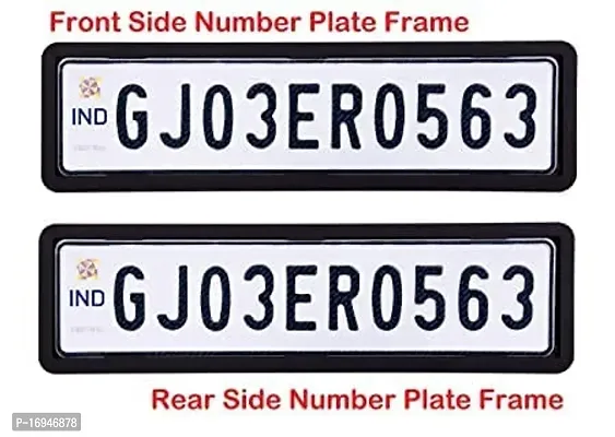 SW Car Number Plate Frame Set of Two (Front and Back) (Universal Fit)-thumb3