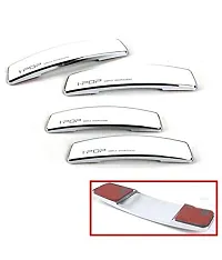 Generic I-POP Car Door Guard Bumper Protector with 3M Sticker Silver Colour (Set of 4)-thumb1