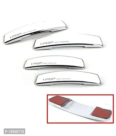 Generic I-POP Car Door Guard Bumper Protector with 3M Sticker Silver Colour (Set of 4)-thumb2