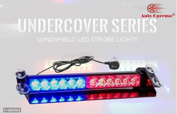 Auto Oprema? Waterproof 8 LED Red Blue Police Flashing Light for Universal All Cars | Flasher Light | Emergency Warning Lamp Multicolor Flash Light for Car Dash For Audi A2.-thumb2