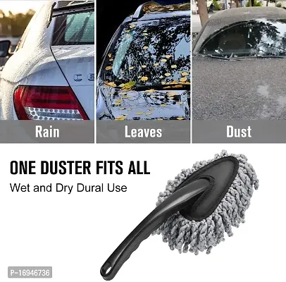 Shopping GD Multi-functional Car Duster Cleaning Dirt Dust Clean Brush Dusting Tool Mop Gray products-thumb5