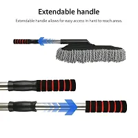 OZKET Microfiber Flexible Duster Car Wash | Car Cleaning Accessories | Microfiber | Brushes | Dry/Wet Home, Kitchen, Office Cleaning Brush with Expandable Handle(Pack of 1)-thumb4