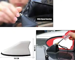 Auto Pearl Shark Fin Antenna Car Antenna Roof Aerial ABS Material Waterproof Rubber Ring AM FM Radio Signal for -Cars-thumb4