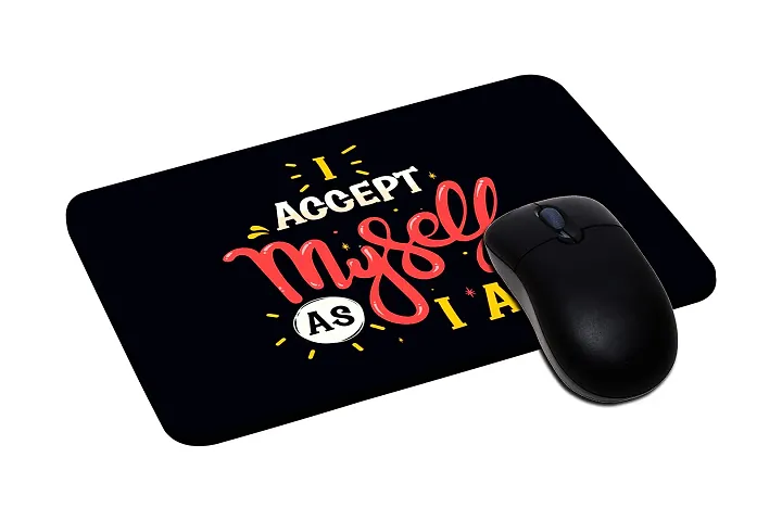 Shootera Motivational Quote Printed Mouse Pad for Computer, PC, Laptop -If Not Now When! Just Do It