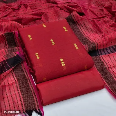 Trendy Women Cotton Dress Material with Dupatta