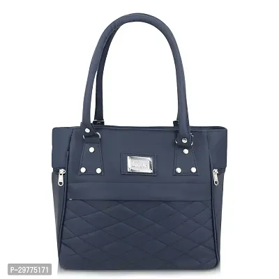 Stylish Blue Pu Handbag For Women-thumb0