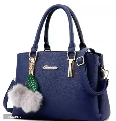 Stylish Blue PU Handbags For Women-thumb0