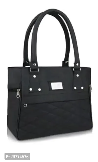 Stylish Black Pu Handbag For Women-thumb0