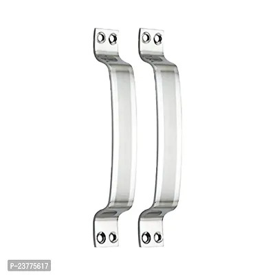 Stainless Steel For Home And Kitchen Doors-Cabinet-Window Handles - D Curve - 4 Inch - Set Of 2 Pcs-thumb0