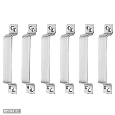 Stainless Steel For Home And Kitchen Doors-Cabinet-Window Handles - D Handle - 6 Inch - Set Of 6 Pcs