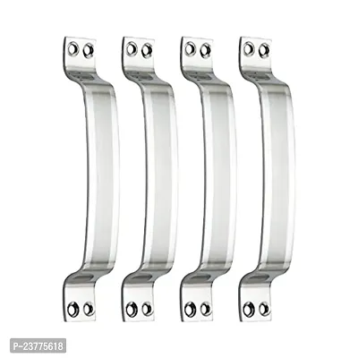 Stainless Steel For Home And Kitchen Doors-Cabinet-Window Handles - D Curve - 4 Inch - Set Of 4 Pcs