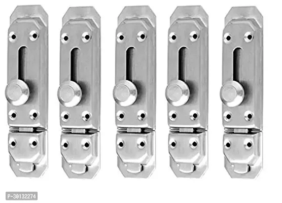 Stainless Steel Door Security Latch Lock of 3 Inch for Home Pack of 5