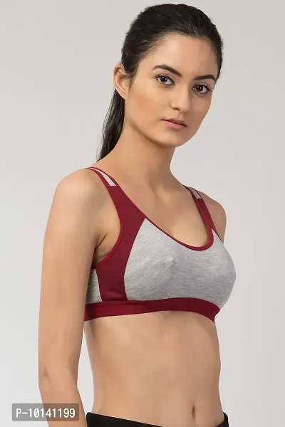 PDK Fashions Women's Multi-Color Seamless Non Padded Non Wired Air Cotton Regular Sports Bra for Women and Girls (Suitable for Size 32 to 40)-thumb4