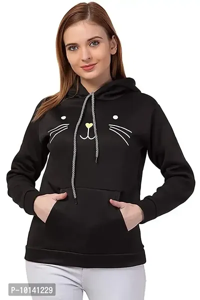 PDK Fashions Women's Fleece Hooded Neck Hoodie