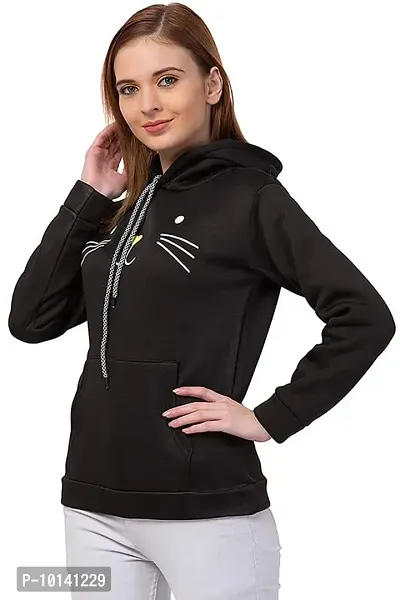 PDK Fashions Women's Fleece Hooded Neck Hoodie-thumb3