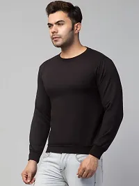 PDKFASHIONS Full Sleeves Sweatshirt for Men (S, Black)-thumb4