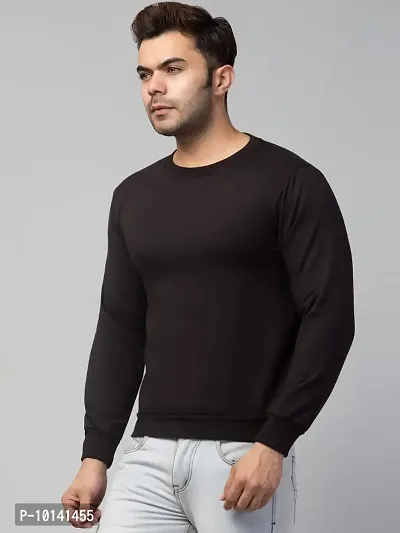 PDKFASHIONS Full Sleeves Sweatshirt for Men (S, Black)-thumb5
