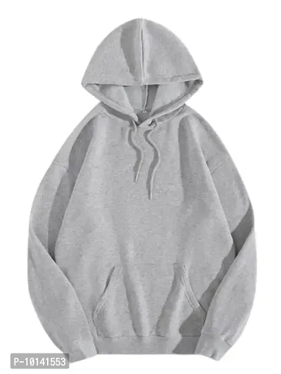 PDK Fashions Solid Hoodie for Womens ( Grey, XL )