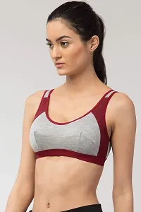 PDK Fashions Women's Multi-Color Seamless Non Padded Non Wired Air Cotton Regular Sports Bra for Women and Girls (Suitable for Size 32 to 40)-thumb2