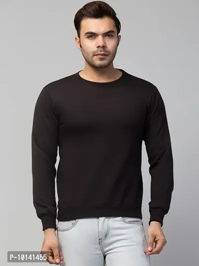 PDKFASHIONS Full Sleeves Sweatshirt for Men (S, Black)-thumb4