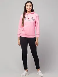 PDKFASHIONS Cat Hoodie for Women (Pink, Small)-thumb1