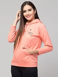 PDK Fashions Cat Hoodie for Women Combo | Black & Peach, L-thumb2