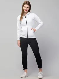 PDKFASHIONS Full Sleeve Solid Women Casual Jacket (XL, White)-thumb3