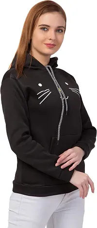 PDK Fashions Cat Hoodie for Women Combo | Black & Red, L-thumb2