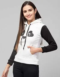 Panda Hoodie Sweatshirt for Women and Girls Winter Sweater ( Black & White ) (Medium)-thumb2