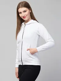 PDKFASHIONS Full Sleeve Solid Women Casual Jacket (XL, White)-thumb4