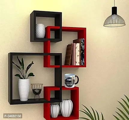 Useful Multicoloured Plywood Wall Shelve For Home-thumb0