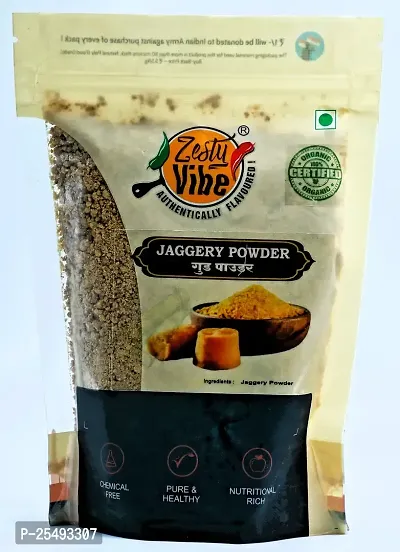 Zesty Vibe Organic Jaggery Powder 2.5 kg  (500g each) pack of 5 - Sweetness from Nature's Best