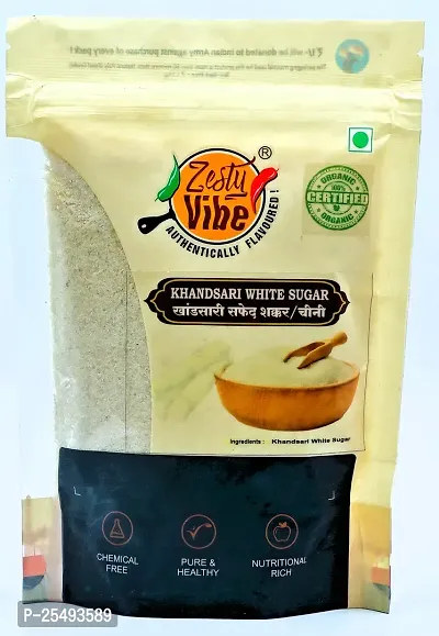 Zesty Vibe Organic White Sugar 3kg (500g each) pack of 6 - Pure Sweetness from Nature