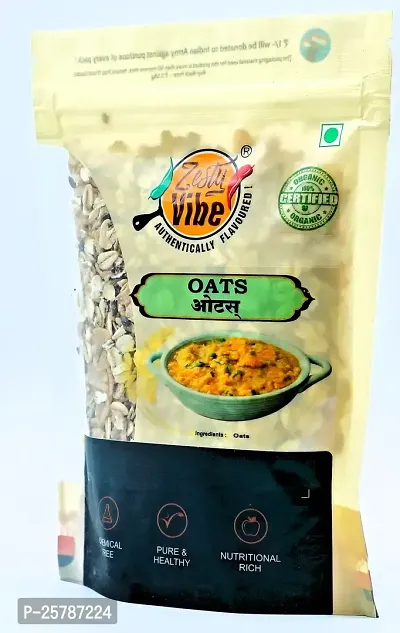 Zesty Vibe Organic Oats 1.2kg (200g each) pack of 6- Pure and Nutritious-500g-thumb3
