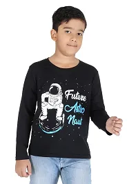 FRITTERS Kid Boys Cotton Regular Fit Tshirt | Round Neck Long Sleeves Printed Western T-Shirt for Kid Boys_Pack of 3-thumb1