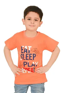 Fritters Boys Round Neck Cotton Printed Tshirt -Pack of 1-thumb1