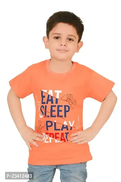 Fritters Boys Round Neck Cotton Printed Tshirt -Pack of 1-thumb2