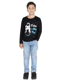 FRITTERS Kid Boys Cotton Regular Fit Tshirt | Round Neck Long Sleeves Printed Western T-Shirt for Kid Boys_Pack of 3-thumb2