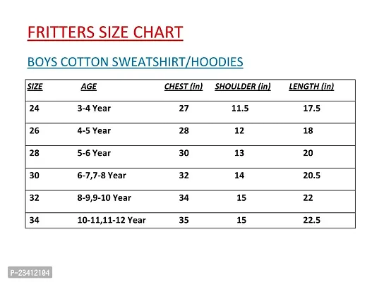 Fritters Unisex-Child Cotton Hooded Neck Hoodie-thumb2