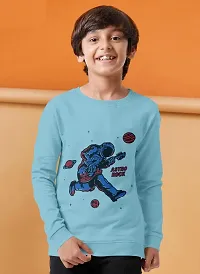 Fritters Boys Chest Printed Full Sleeves Sweatshirt for Winters Blue-thumb1