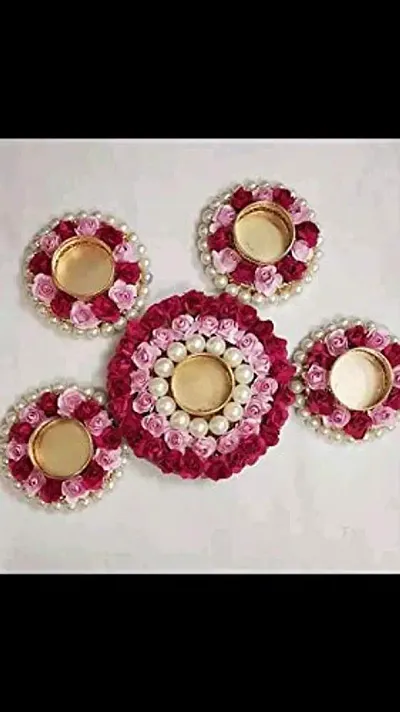 Sanvatsar Home Decorative Diya Set of 5 | Corporate Gift,Christmas Candle, New Year Candle, Diwali Gift Diya for puja Home Decoration Light Diya Set of 5(Multi Color)