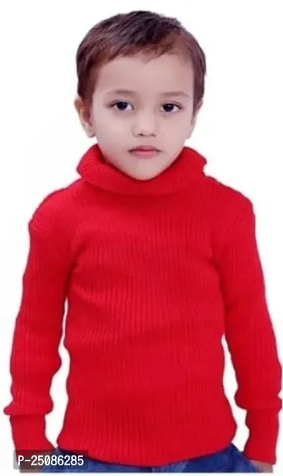 Boys and Girls Wool Warm Full Sleeves High Neck/Skivvy for Winter Wear Pack of 1-thumb0