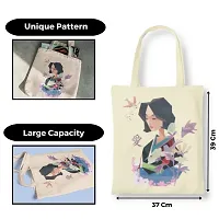 Rays Of Ink Canvas Tote Bag For Women  Girls | Printed Multipurpose Tote Bag For Women | Shopping Tote Bag | Foldable Travel Bag For Women (Design 7)-thumb1