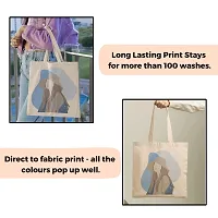 Rays Of Ink Canvas Tote Bag For Women  Girls | Printed Multipurpose Tote Bag For Women | Shopping Tote Bag | Foldable Travel Bag For Women (Design 10)-thumb4