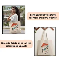 Rays Of Ink Canvas Tote Bag For Women  Girls | Printed Multipurpose Tote Bag For Women | Shopping Tote Bag | Foldable Travel Bag For Women (Design 15)-thumb3