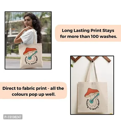 Rays Of Ink Canvas Tote Bag For Women  Girls | Printed Multipurpose Tote Bag For Women | Shopping Tote Bag | Foldable Travel Bag For Women (Design 15)-thumb4