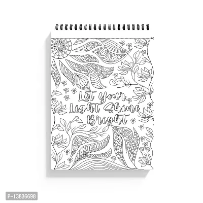 Rays Of Ink Motivational Quote Coloring Book for Adults | Ideal For Stress Relieving, Relaxing  Meditation | 120 GSM Thick Paper (ROI - 001) Spiral-bound ndash; 1 January 2021-thumb3