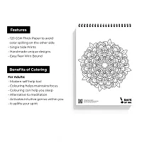 Rays Of Ink Mandala Coloring Book For Adults | Ideal For Stress Relieving, Relaxing  Meditation | 120 GSM Thick Paper Spiral-bound ndash; 1 January 2021-thumb1