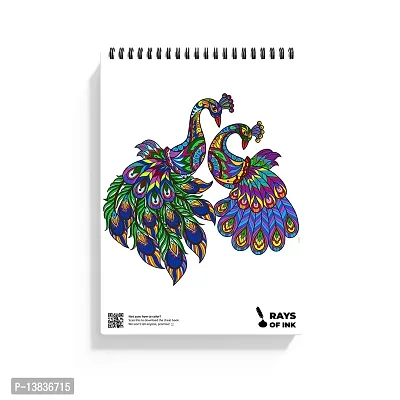 Rays Of Ink Birds Coloring Book For Adults | Ideal For Relaxing  Meditation | Stress Relieving Birds Designs | 120 GSM Thick Paper Spiral-bound ndash; Coloring Book, 1 January 2021-thumb5