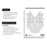 Rays Of Ink Birds Coloring Book For Adults | Ideal For Relaxing  Meditation | Stress Relieving Birds Designs | 120 GSM Thick Paper Spiral-bound ndash; Coloring Book, 1 January 2021-thumb3